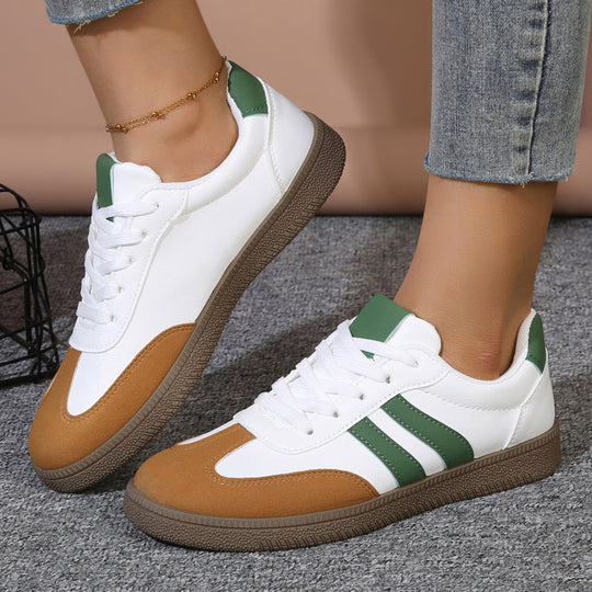 Damen klassische Freizeitsneakers mit griffiger Gummisohle und atmungsaktivem Obermaterial R&B