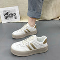 Damen Plateau Sneakers mit elegantem Design und rutschfester Sohle R&B