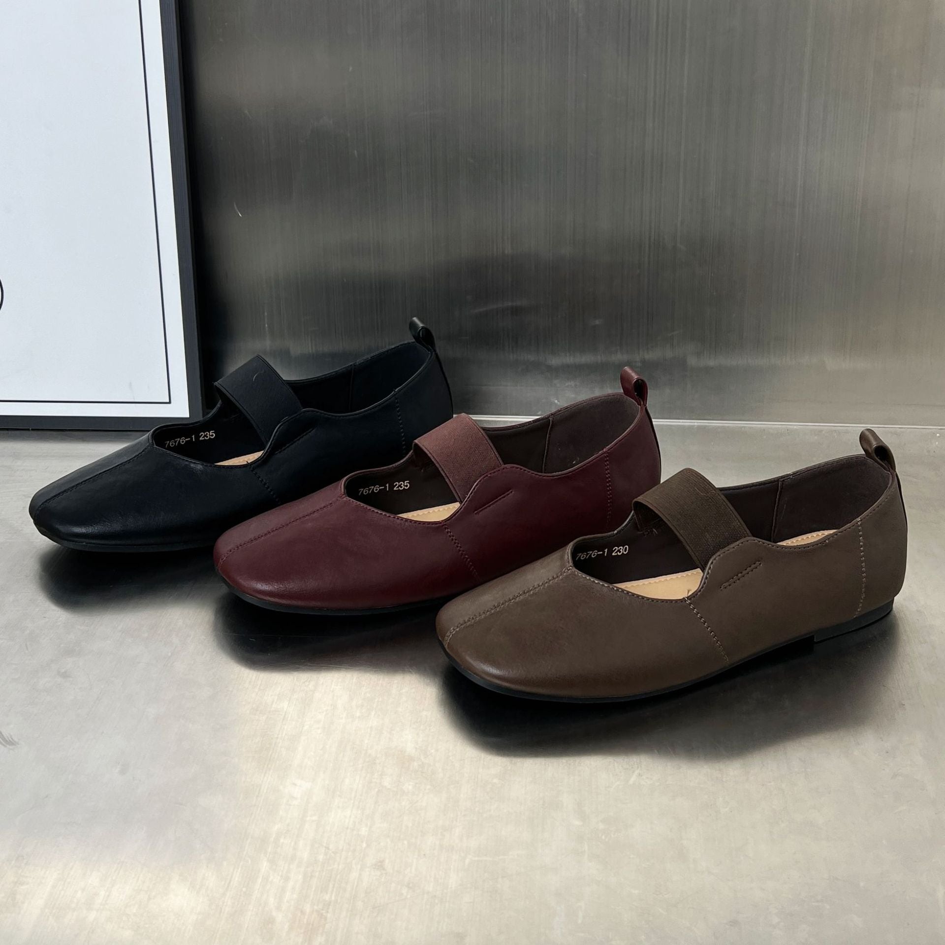 Damen Elegante Slip-On Schuhe mit modischem Riemenverschluss R&B