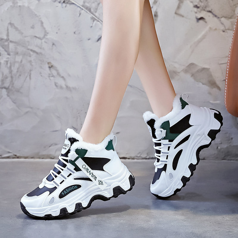 Damen Winter Sneakers mit kuscheligem Futter und rutschfester Sohle R&B