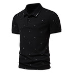Herren Polohemd mit feinem Muster