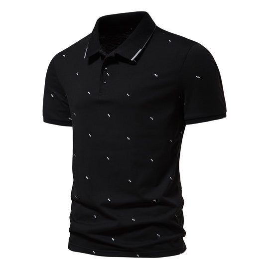 Herren Polohemd mit feinem Muster R&B