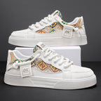 Damen modische Sneakers mit einzigartigen Stickereien und robustem Design R&B