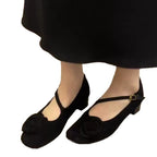 Damen elegante Ballerinas mit floralem Akzent und komfortablem Fußbett R&B