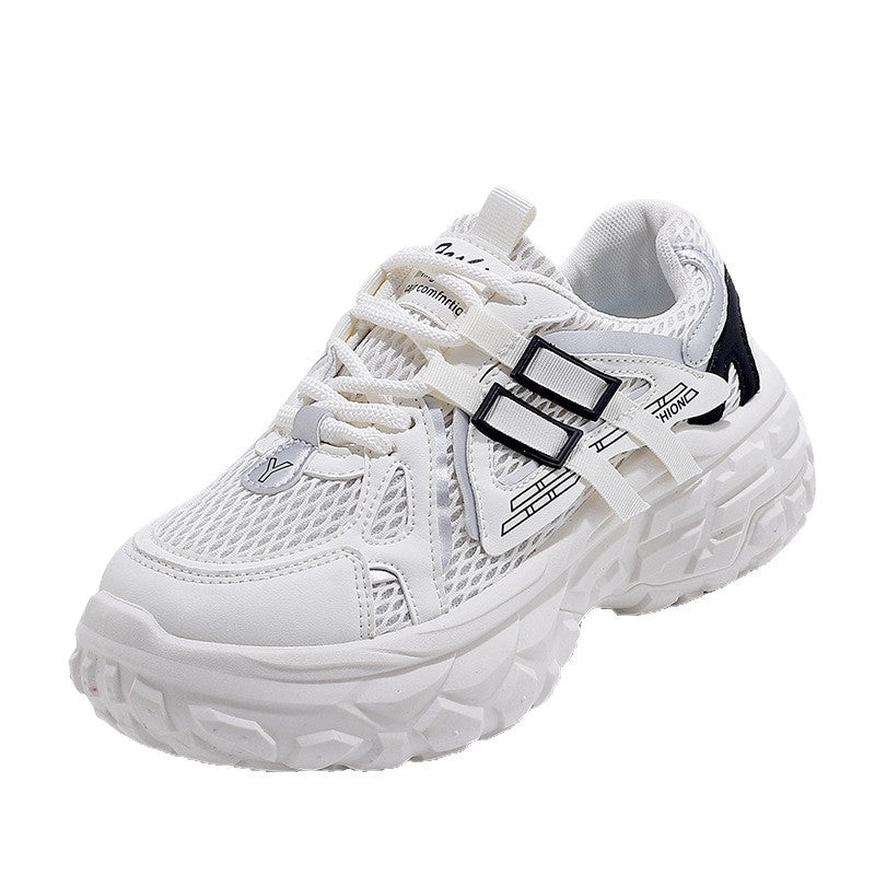 Damen Sportliche Sneakers mit atmungsaktivem Mesh-Obermaterial und stoßdämpfender Sohle R&B