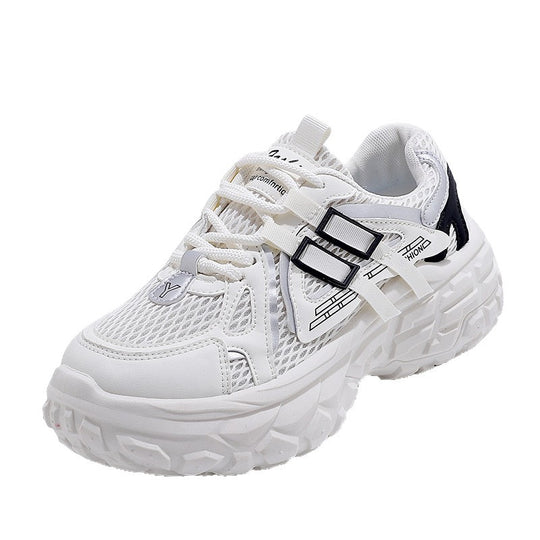 Damen Sportliche Sneakers mit atmungsaktivem Mesh-Obermaterial und stoßdämpfender Sohle R&B