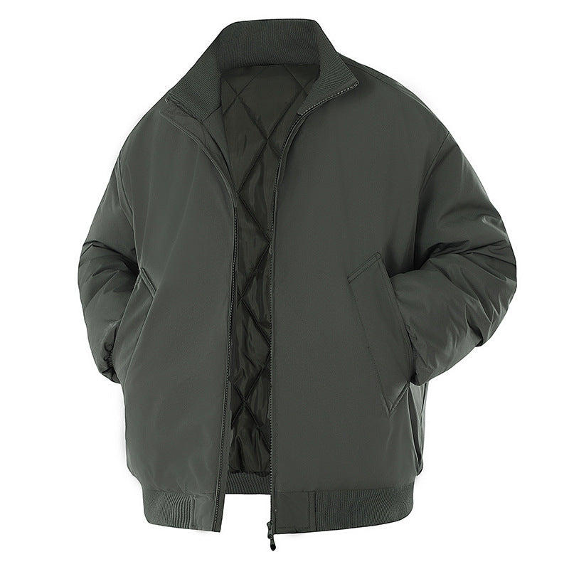 Herren Winterjacke mit warmem Innenfutter und praktischen Taschen R&B