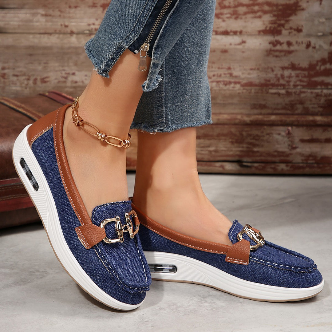 Damen Slip-On Sneaker mit modischem Metallakzent R&B