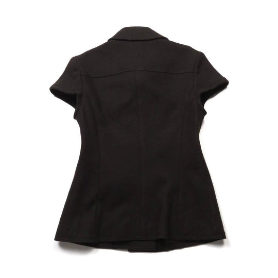 Damen Figurumspielende Kurzarmjacke mit Knopfdetails R&B