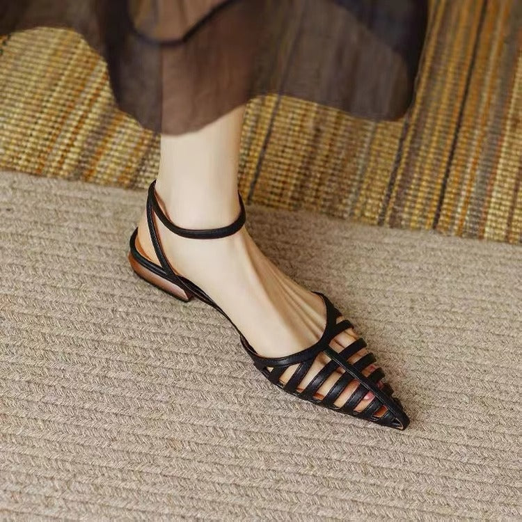 Damen Elegant geschnittene Riemchen Sandalen R&B