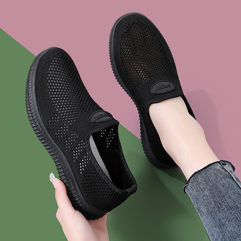 Damen Bequeme Slip-On Freizeitschuhe mit atmungsaktivem Obermaterial R&B