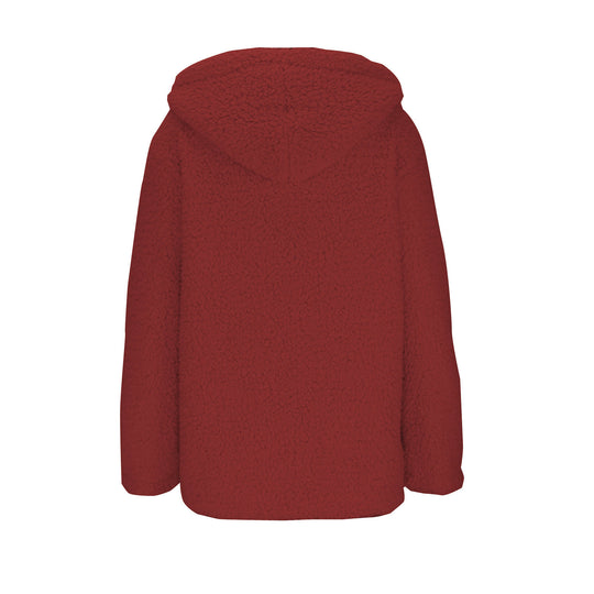 Damen kuschelige Fleecejacke mit Kapuze und praktischen Taschen R&B