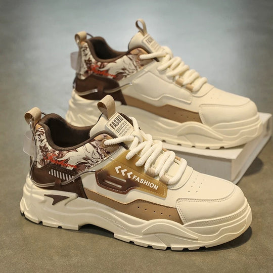 Damen chunky Sneakers mit stabiler Sohle und atmungsaktivem Obermaterial R&B