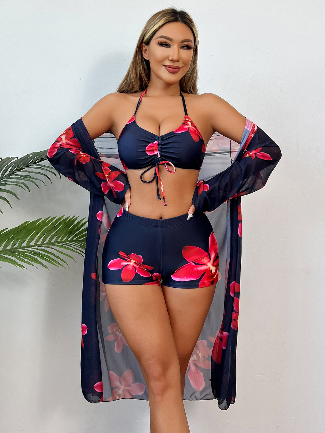 Damen Bademode-Set mit floralem Design R&B