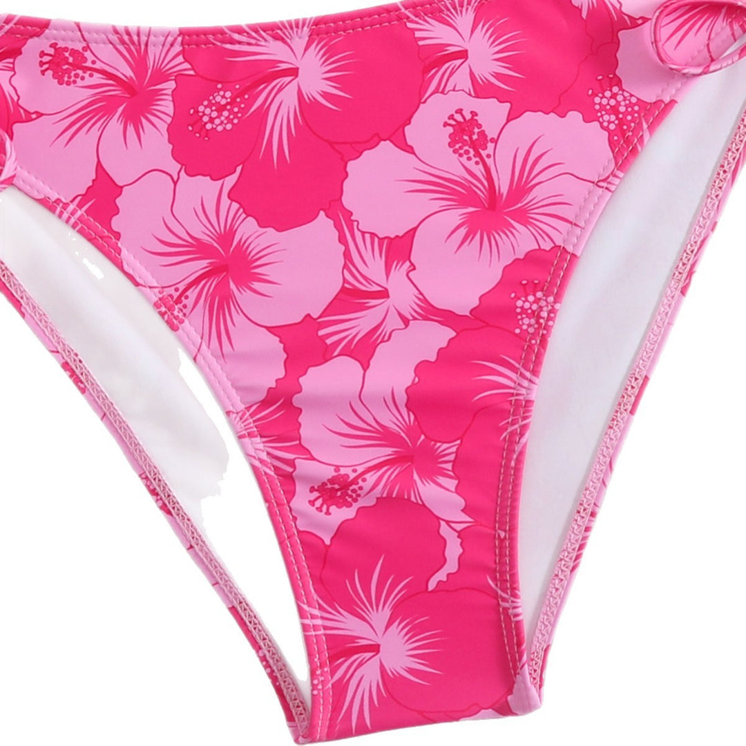 Damen Triangel-Bikini mit verspieltem Blumenprint R&B