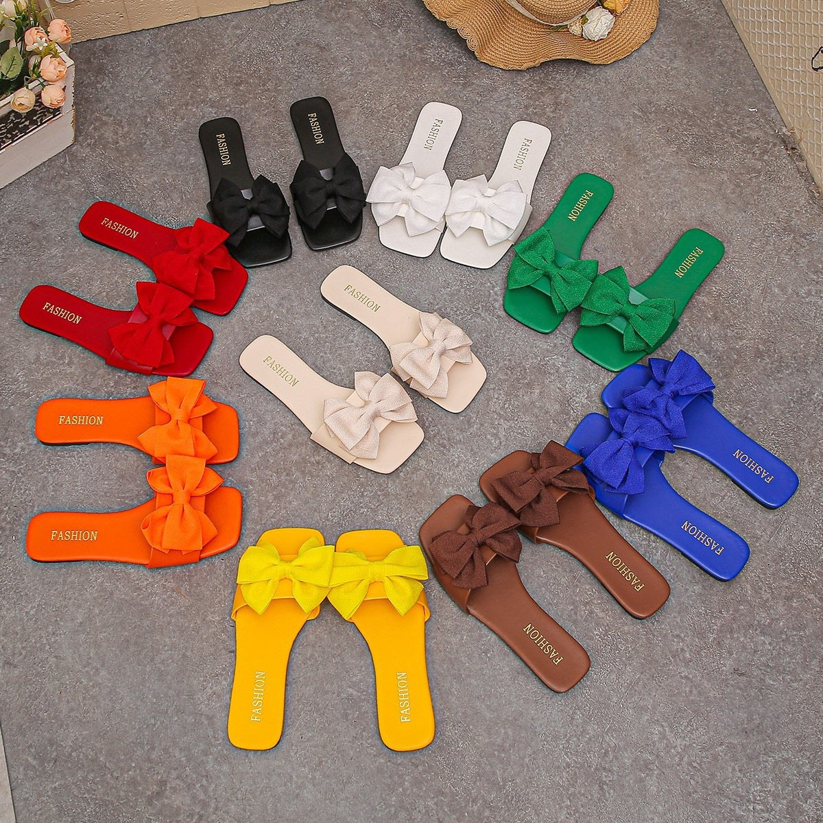 Damen Komfortable und stilvolle Sandalen mit Schleifendetail R&B