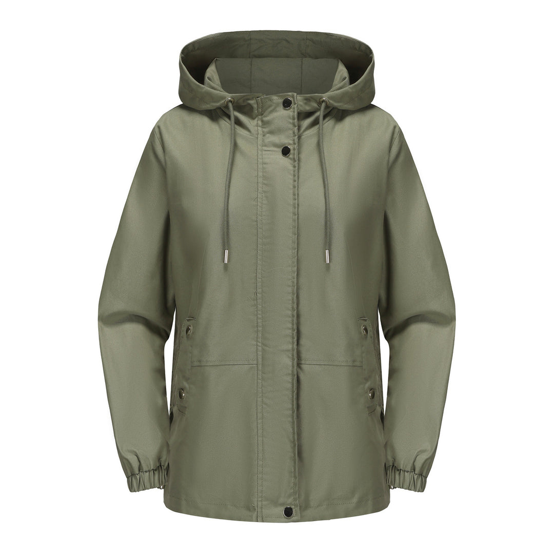 Damen leichte Windjacke mit verstellbarem Bund R&B