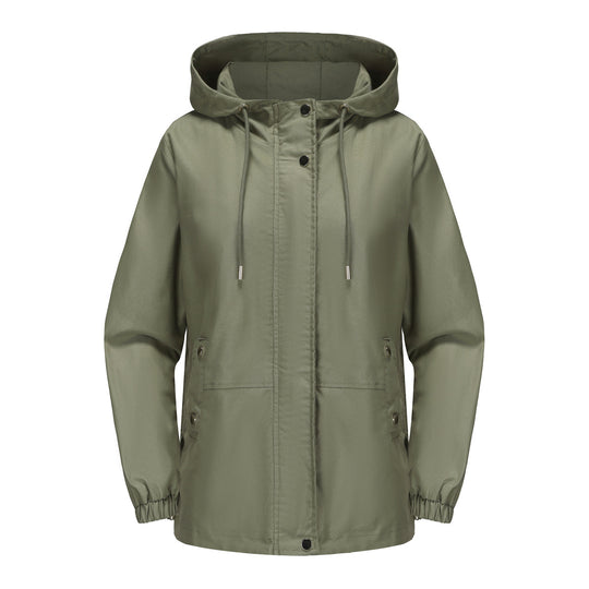 Damen leichte Windjacke mit verstellbarem Bund R&B