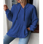 Damen Relaxed Fit Kapuzenpullover mit strukturiertem Design R&B