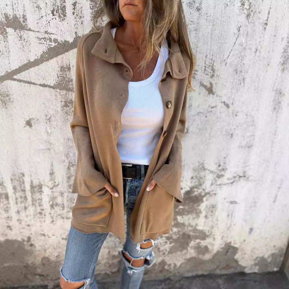 Damen Lässiger Oversized Cardigan R&B