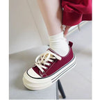 Damen Plateau Sneakers mit modischem Design und strapazierfähigem Obermaterial