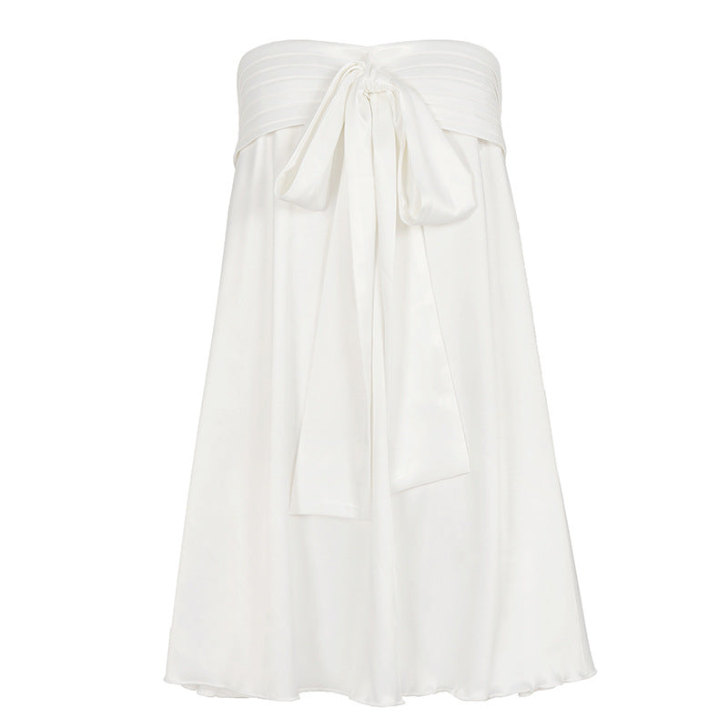 Damen eleganter Midirock mit gesmoktem Bund und losem Schnitt R&B