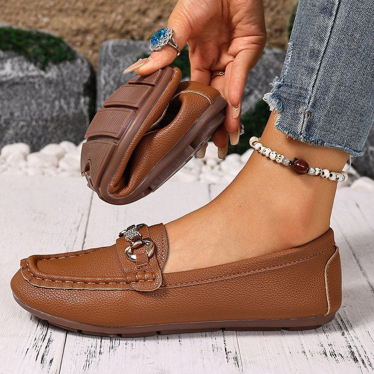 Damen Mokassins mit stylischem Schnallen-Detail R&B