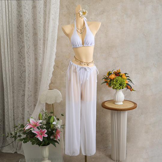 Damen Transparente Strandbekleidung R&B
