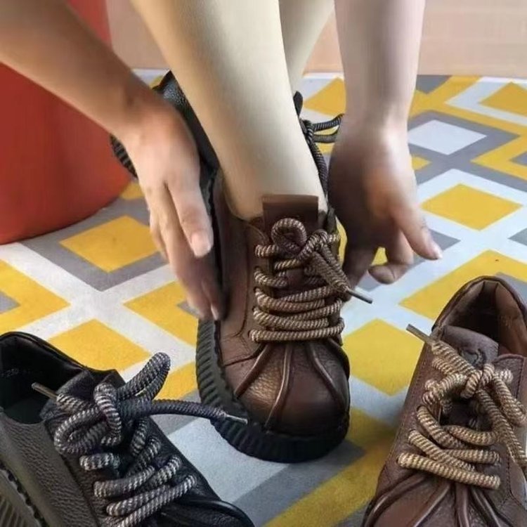 Damen Sneakers mit dicker Profilsohle und trendy Schnürung R&B