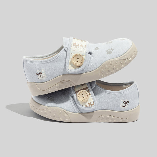 Damen Clogs mit praktischen Klettverschlüssen und tierischen Applikationen R&B
