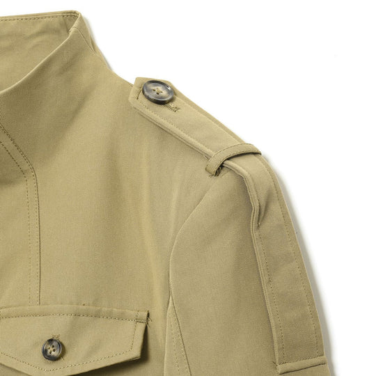 Damen Utility-Jacke mit hohen Kragen und praktischen Taschen R&B