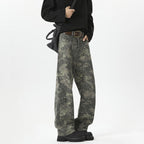 Damen Weitgeschnittene Cargohose mit geschmackvollem Camouflage-Muster