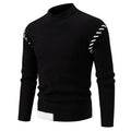 Herren modischer Strickpullover mit einzigartigem Design und hohem Kragen R&B