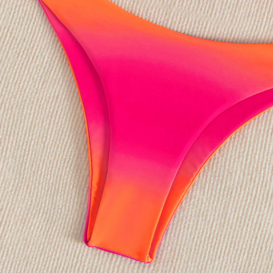 Damen Bandeau-Bikini mit floralem Herzdesign R&B