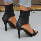 Damen Geschlossene Pumps mit Schnürung und Hohem Absatz R&B