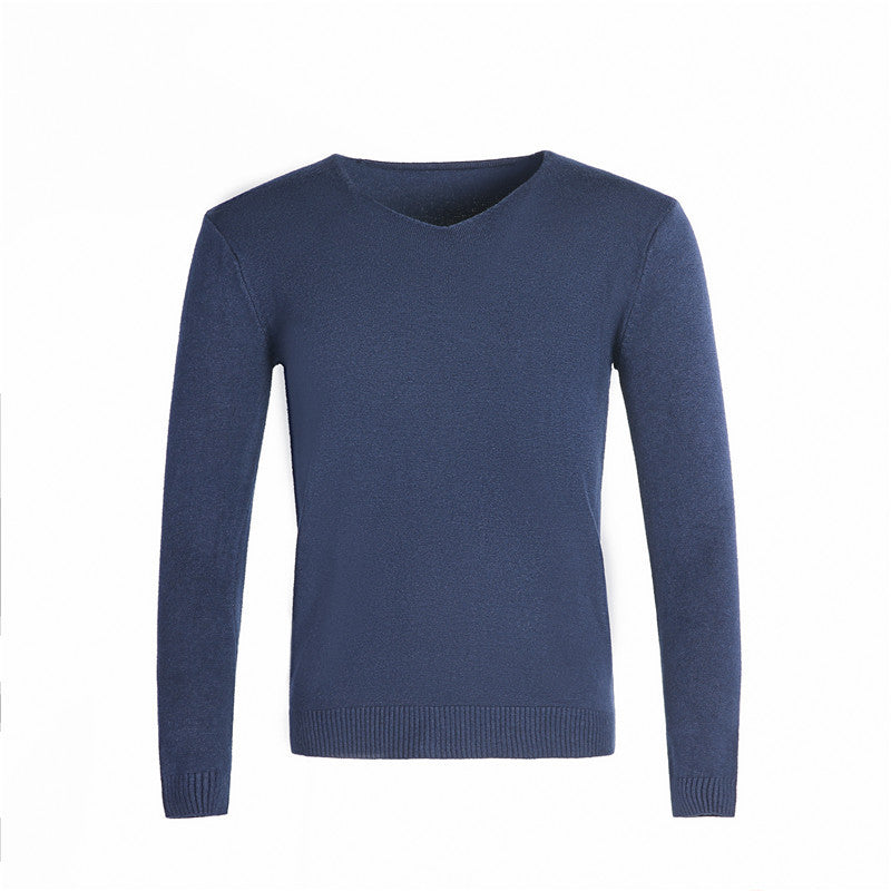 Herren klassischer V-Ausschnitt Pullover R&B