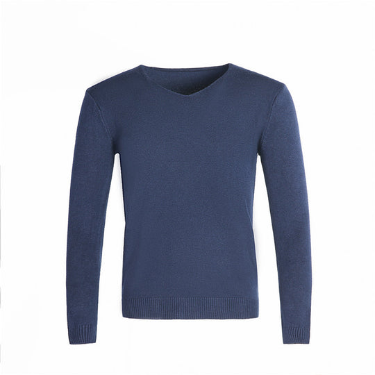 Herren klassischer V-Ausschnitt Pullover R&B