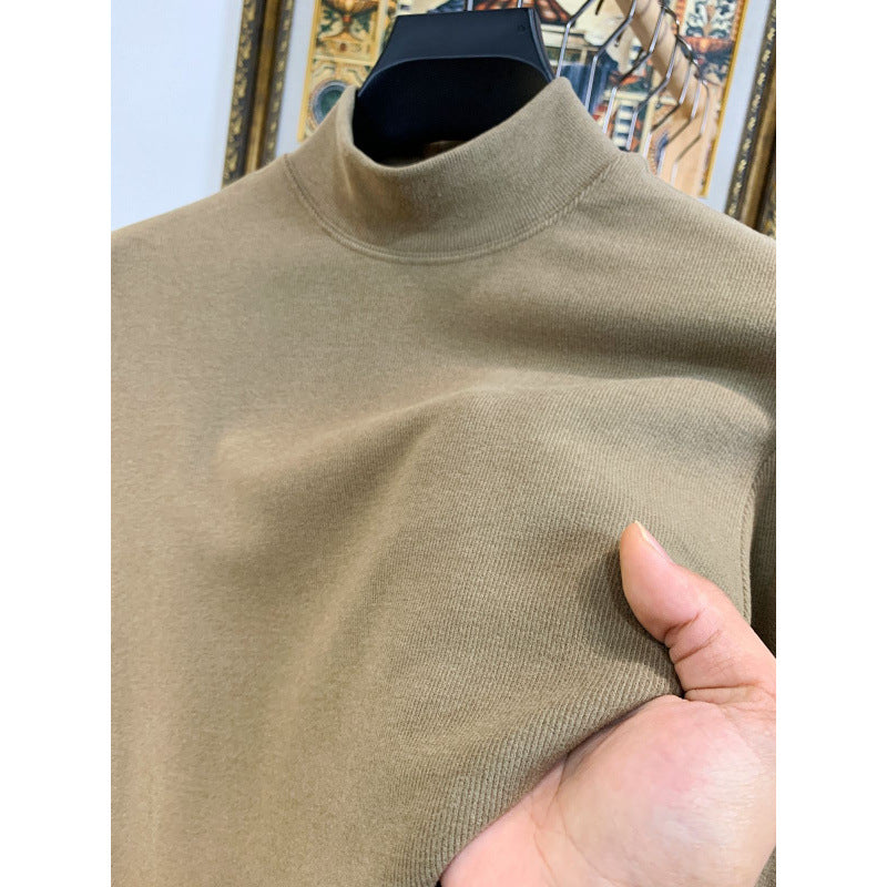 Damen Stehkragen Pullover aus weicher Baumwollmischung R&B