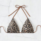 Damen Triangel-Bikini mit modischem Leopardenmuster R&B