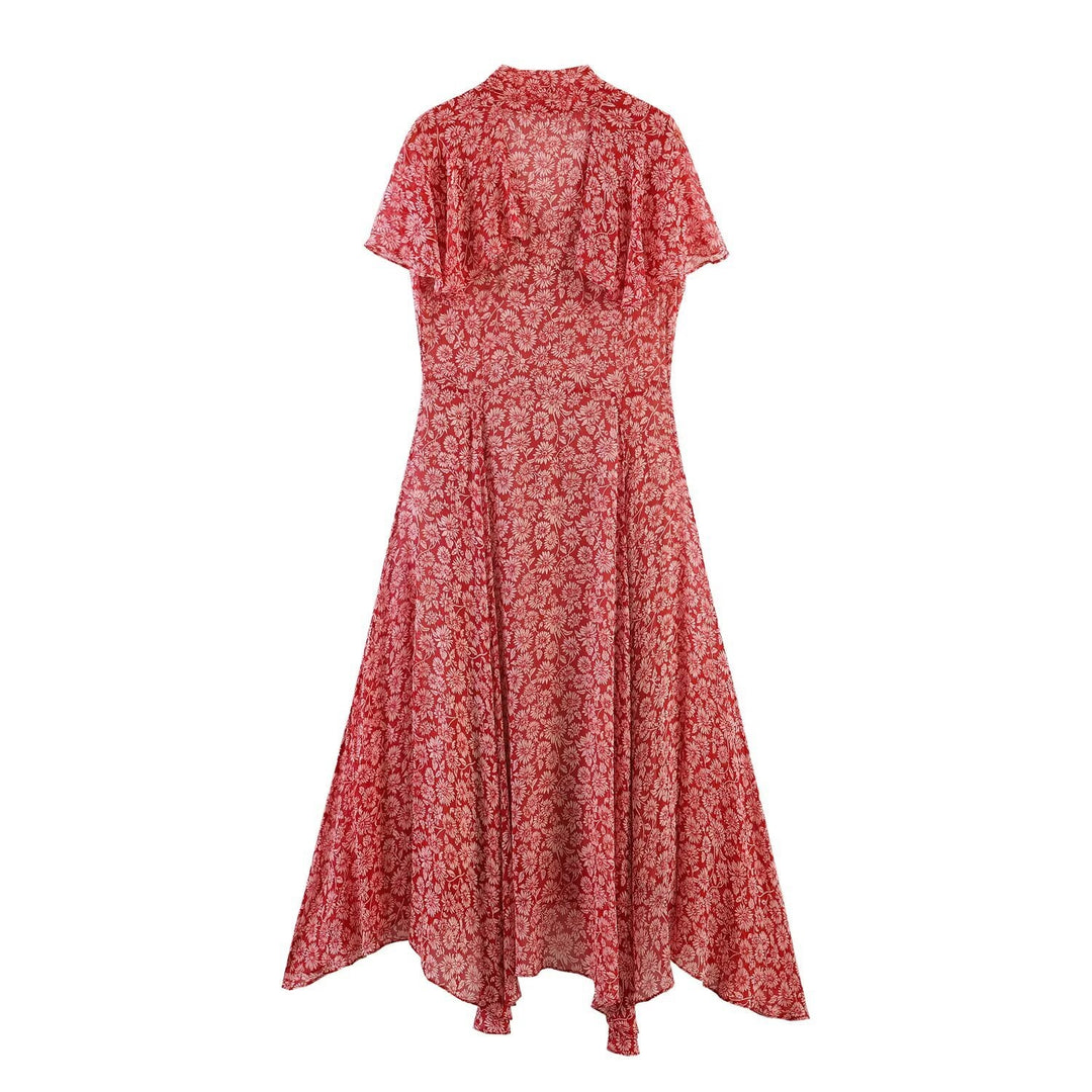 Damen Maxikleid mit floralen Details und femininem Schnitt R&B