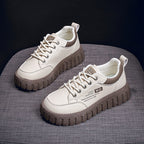 Damen Plattform Sneakers mit modischer Gummi-Laufsohle und atmungsaktivem Obermaterial R&B