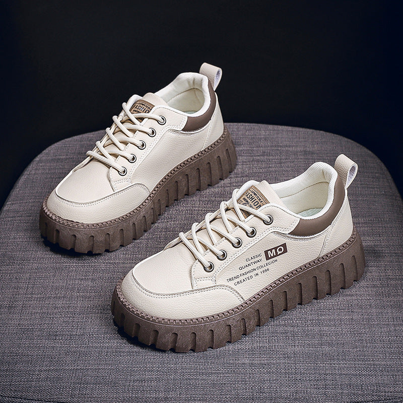 Damen Plattform Sneakers mit modischer Gummi-Laufsohle und atmungsaktivem Obermaterial R&B