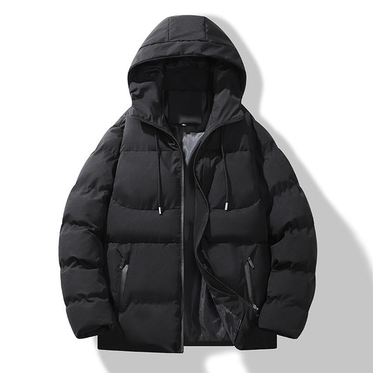 Herren isolierte Übergangsjacke mit Druckknopf und hochklappbarem Kragen R&B