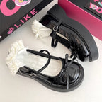 Damen Modische Plateau-Sandalen mit eleganter Blütenapplikation R&B