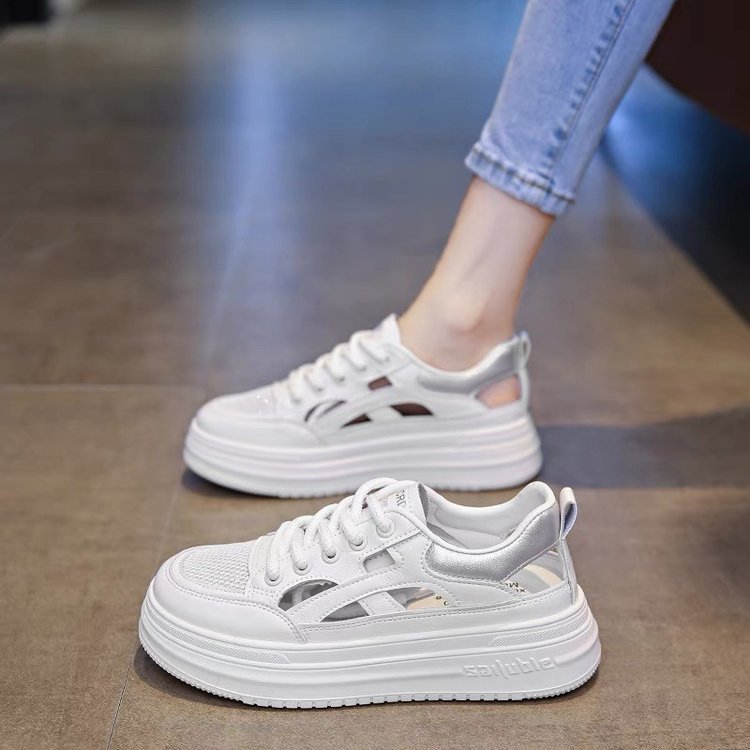 Damen Plattform-Sneaker mit atmungsaktivem Obermaterial und trendiger Sohlentechnologie R&B