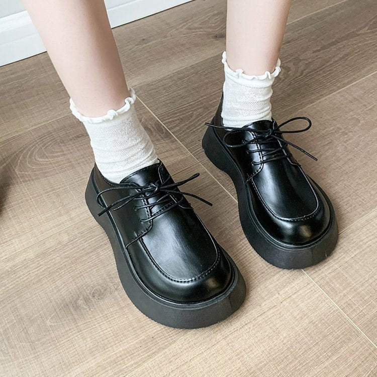 Damen bequeme Plateau-Schnürschuhe mit modischem Design R&B