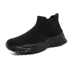 Damen Strick-Sneaker mit atmungsaktiver Sohle und rutschfester Laufsohle