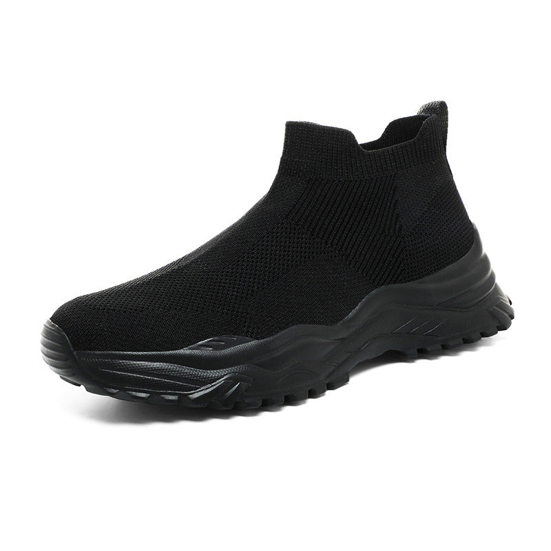 Damen Strick-Sneaker mit atmungsaktiver Sohle und rutschfester Laufsohle