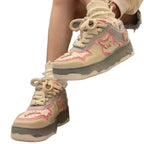Damen Sportliche Sneakers mit verspieltem Design und atmungsaktiver Oberflächenstruktur R&B