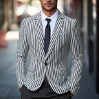 Herren eleganter Blazer mit feinen Streifen